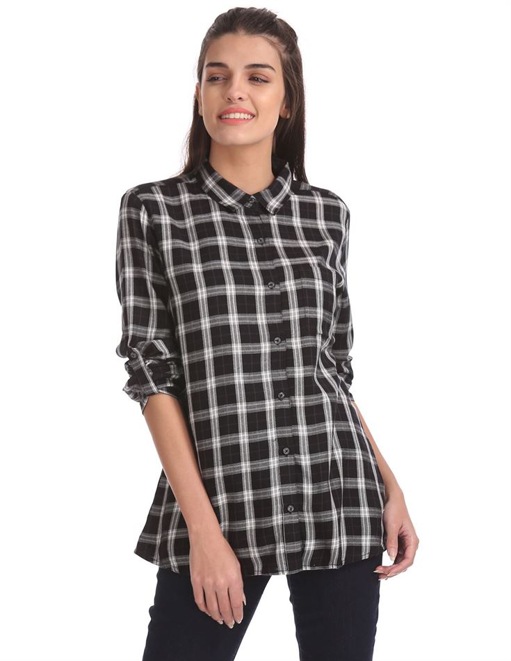 U.S. Polo Assn. Women Checkered Casual Wear Shirt